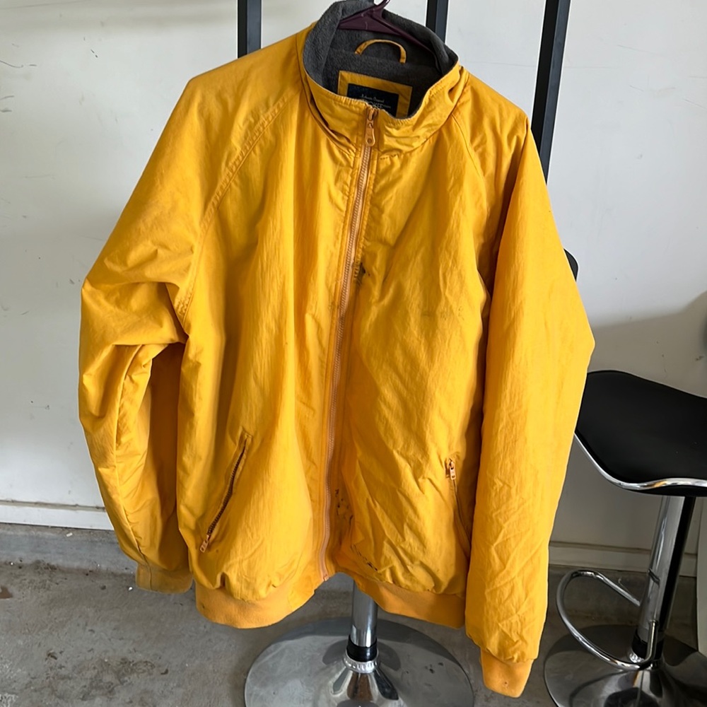 Vintage yellow puff zip up